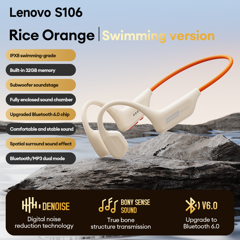 Bone Conduction Running Headphones - Keuze Lenovo S106 Beengeleidingsoortelefoon Draadloze MP3-headset