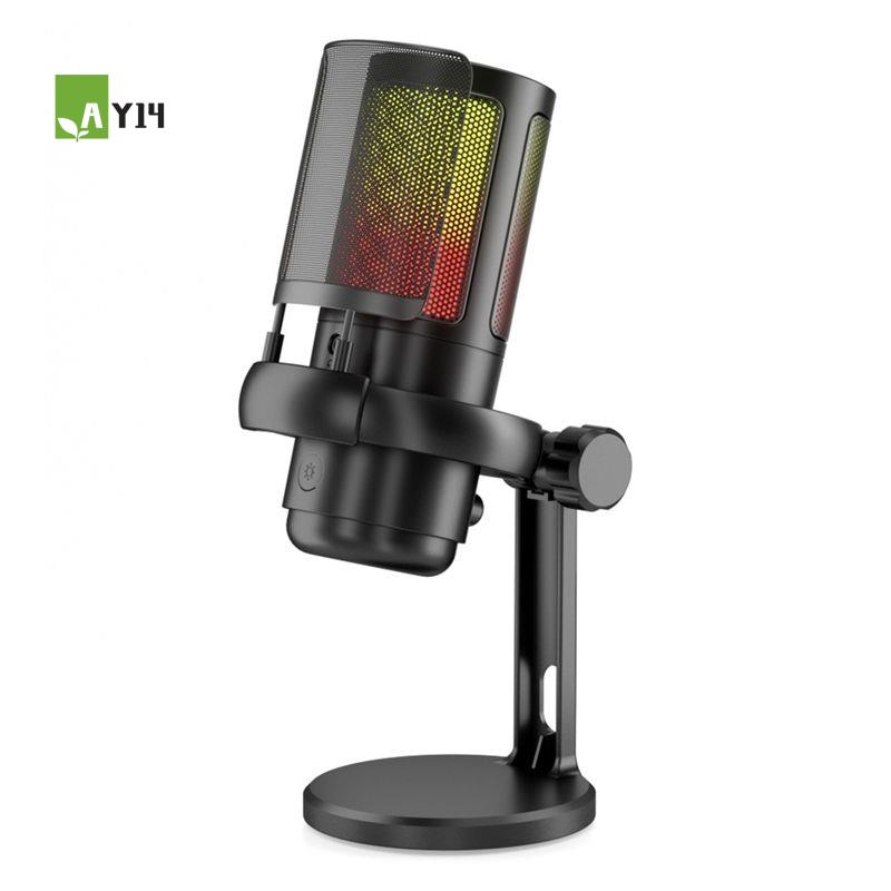 Gaming Headset With Mic Rgb - AY14 -Gaming RGB-microfoon, USB PC-microfoon voor
