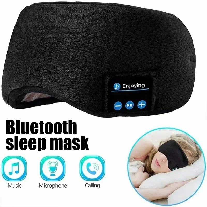 Sleep Mask Headphones Bluetooth - 3D Oogmasker Bluetooth Hoofdtelefoon Muziek Slaapband