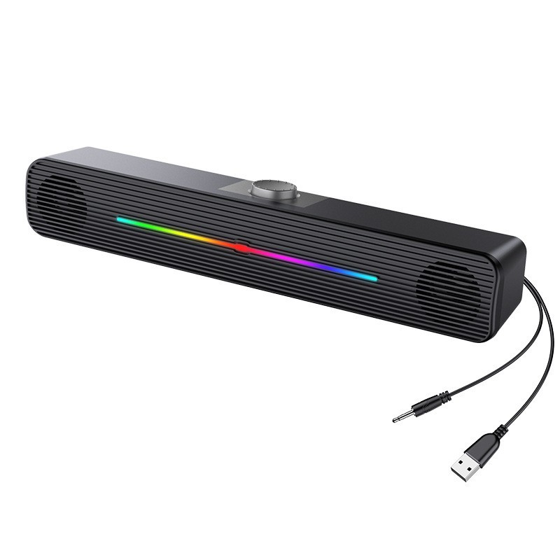 Rgb Computer Soundbar For Pc - E-1407 Groothandel RGB Verlichting Draadloze Speaker