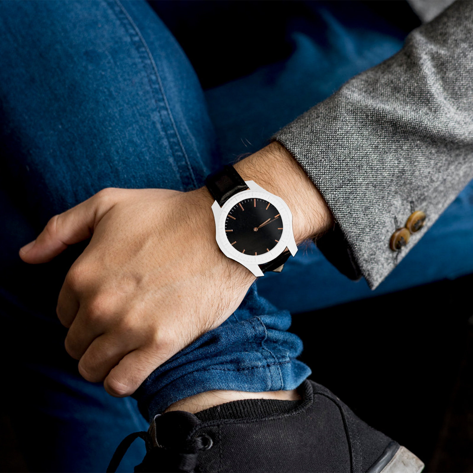 Smartwatches - Premium pc-smartwatch-beschermhoes, lichtgewicht, valbestendig horlogeomhulsel voor