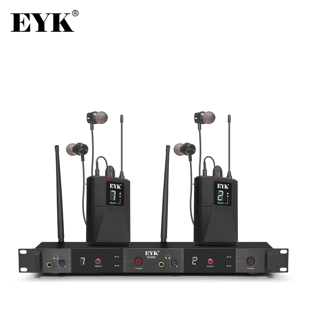 In Ear Monitors For Singers - EYK IEM82 UHF draadloos in-ear monitorsysteem