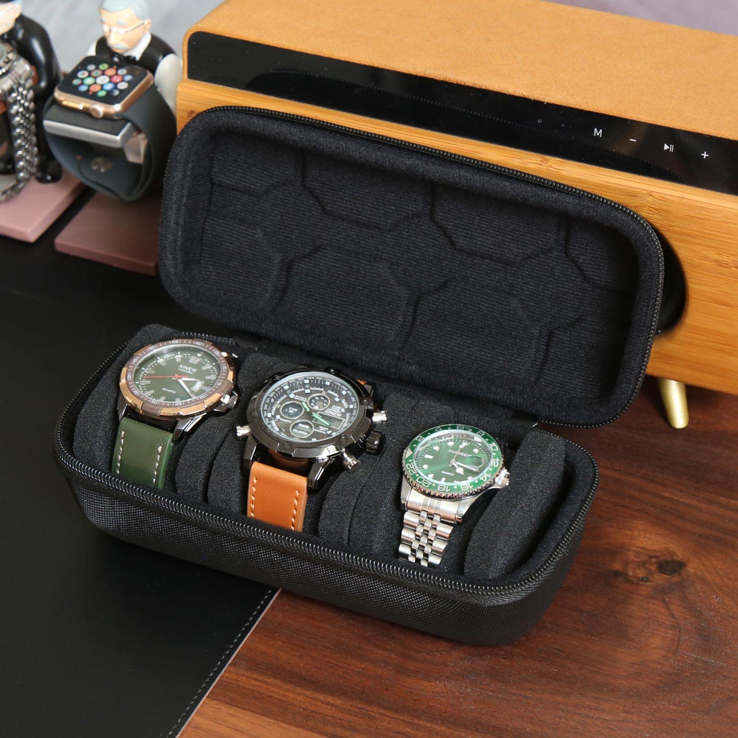 Smartwatches - Horlogebox-organizer voor mannen of vrouwen, horlogereistas,