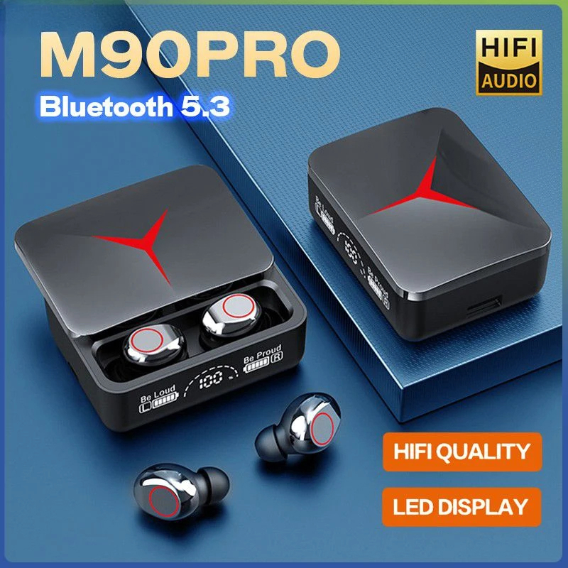 Tws Earbuds Bluetooth 5.3 - TWS M90 Pro Draadloze hoofdtelefoon Gaming