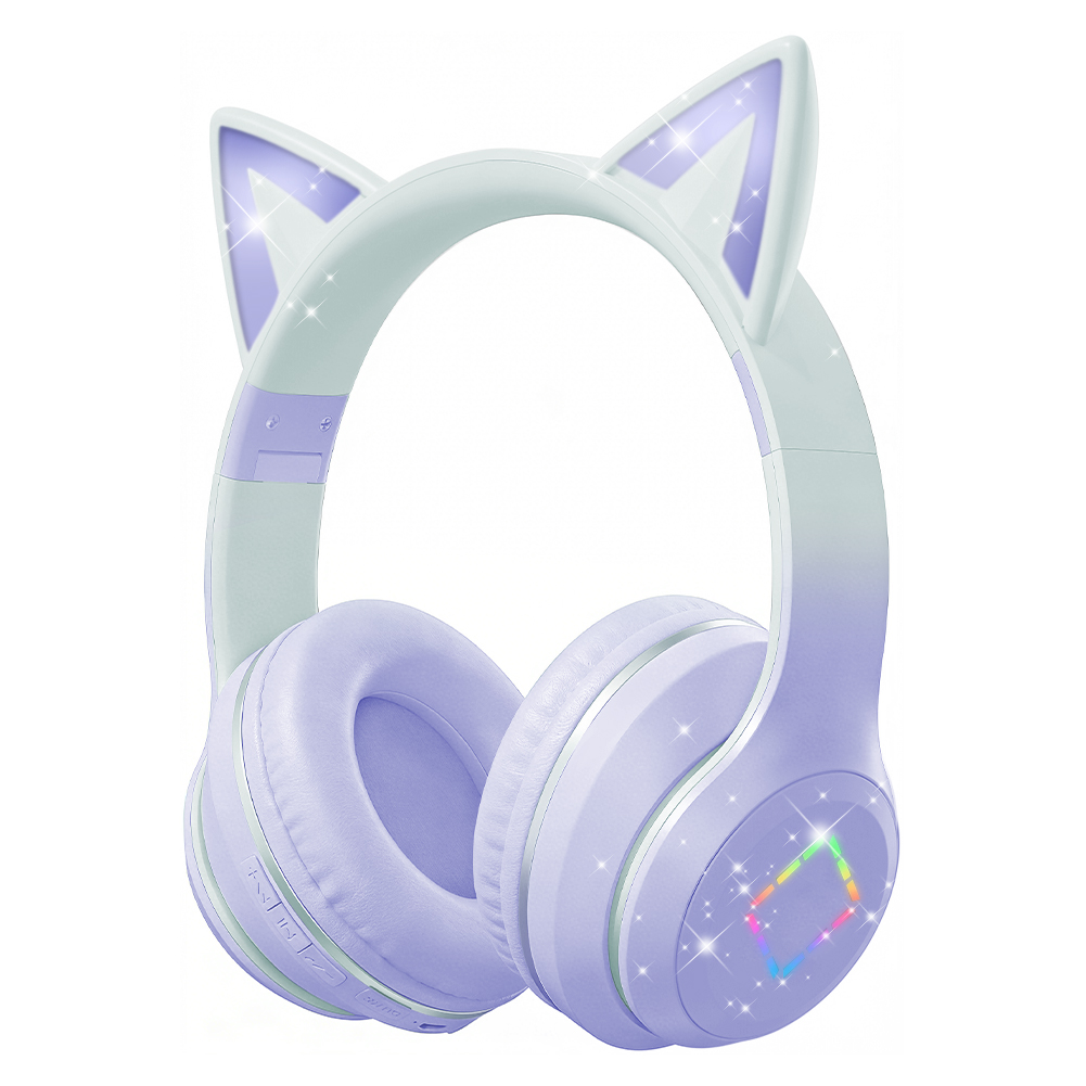 Cat Ear Bluetooth Headset Led - Mooie Kawaii Cat Ear draadloze hoofdtelefoon