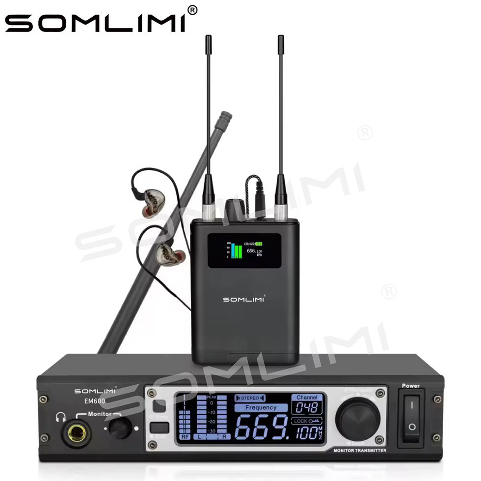 In Ear Monitors For Singers - SOMLIMI Professioneel EM600 In-Ear Draadloos Monitoring