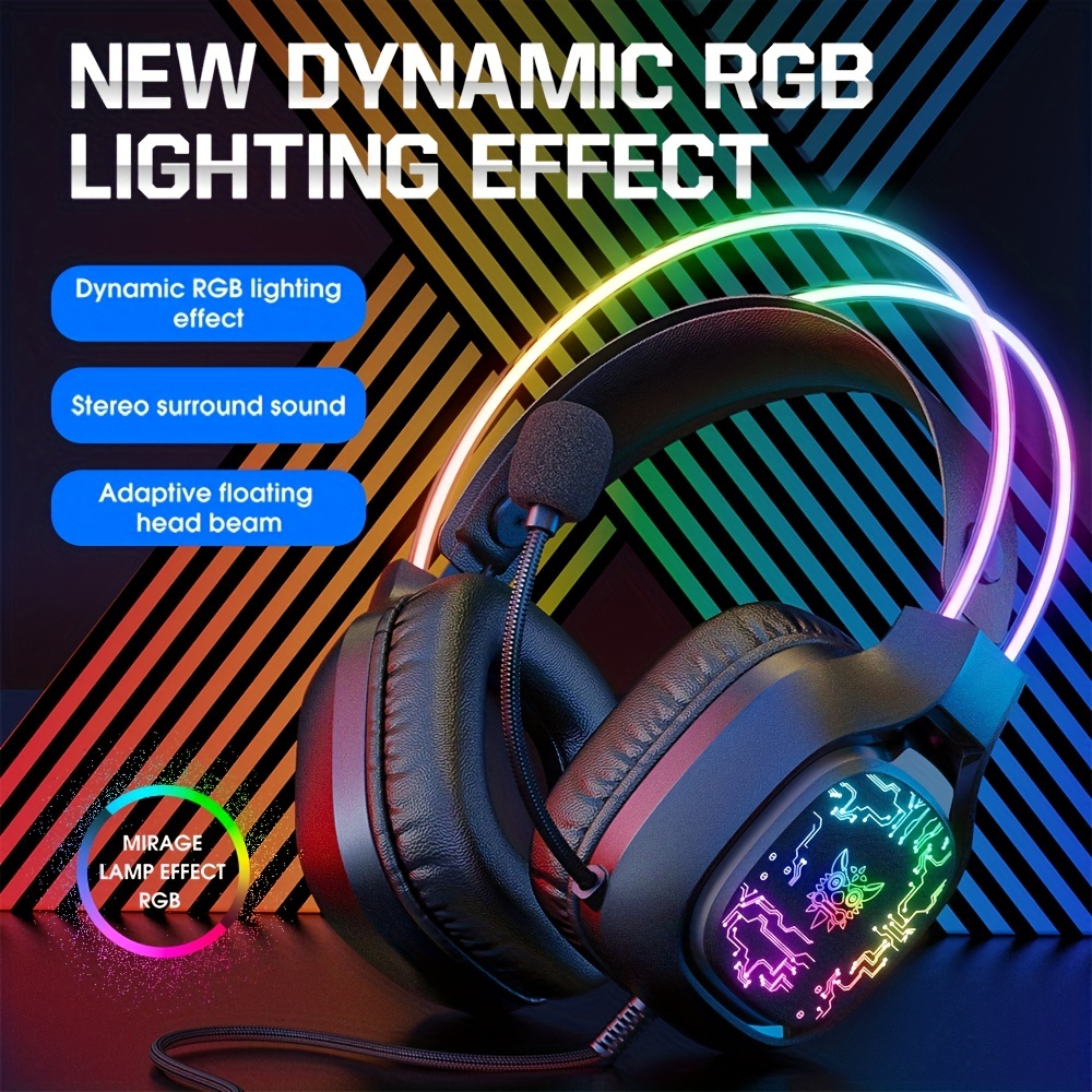 Gaming Headset With Mic Rgb - Onikuma X22 Gaming Headset Rgb Dynamische
