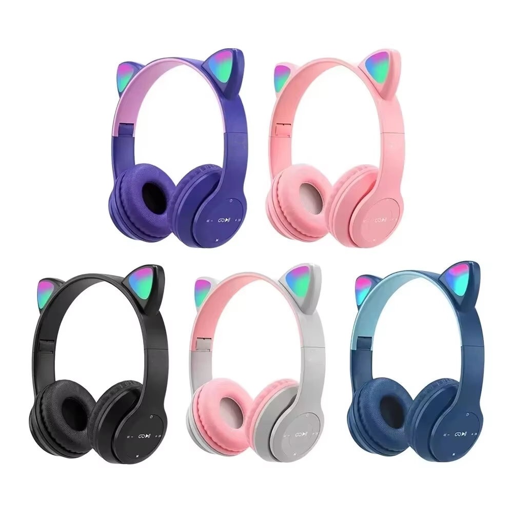 Cat Ear Bluetooth Headset Led - Kinderen P47M Draadloze Game Headset met