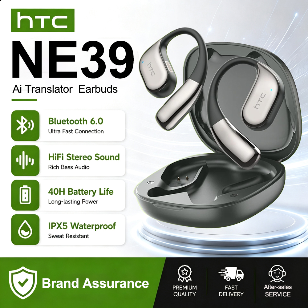 Open Ear Air Conduction Headphones - HTC NE39 AI Translate-oortelefoon Draadloze Bluetooth-oortelefoon
