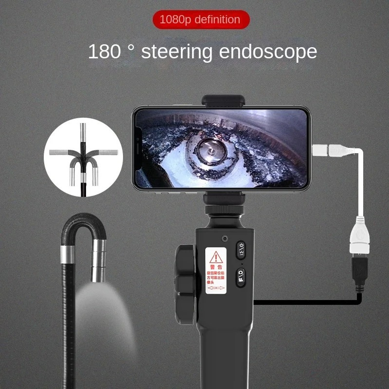 Cameras - 1080P HD Tweeweg Industriële Endoscoop 180
