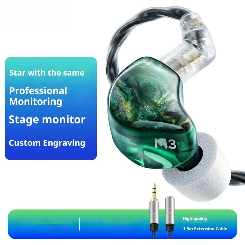 In Ear Monitors For Singers - M3 Monitoring Oordopjes In-Ear Bedraad met