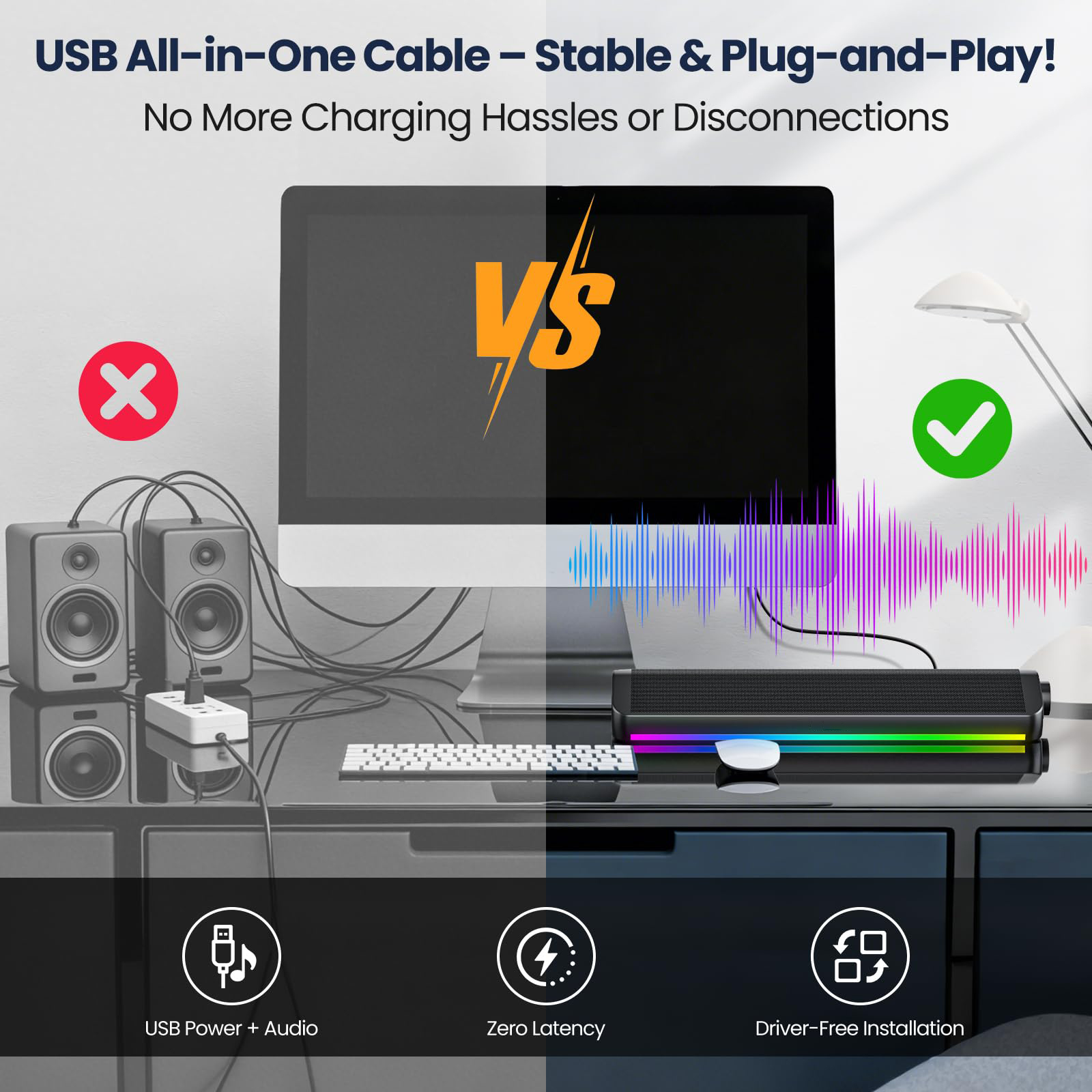 Bedrade Bluetooth-computerluid - Rgb Computer Soundbar For Pc recensie en prijs