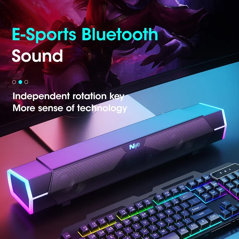 4d Stereo Soundbar Pc Speaker  - Rgb Computer Soundbar For Pc recensie en prijs