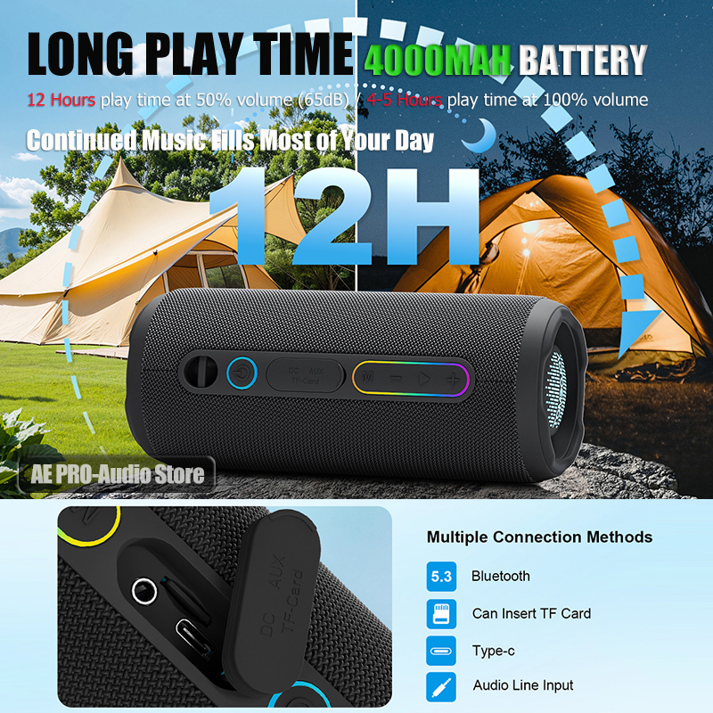 30W draagbare Bluetooth-luidsp - Portable Bluetooth Speaker Waterproof Ipx7 recensie en prijs