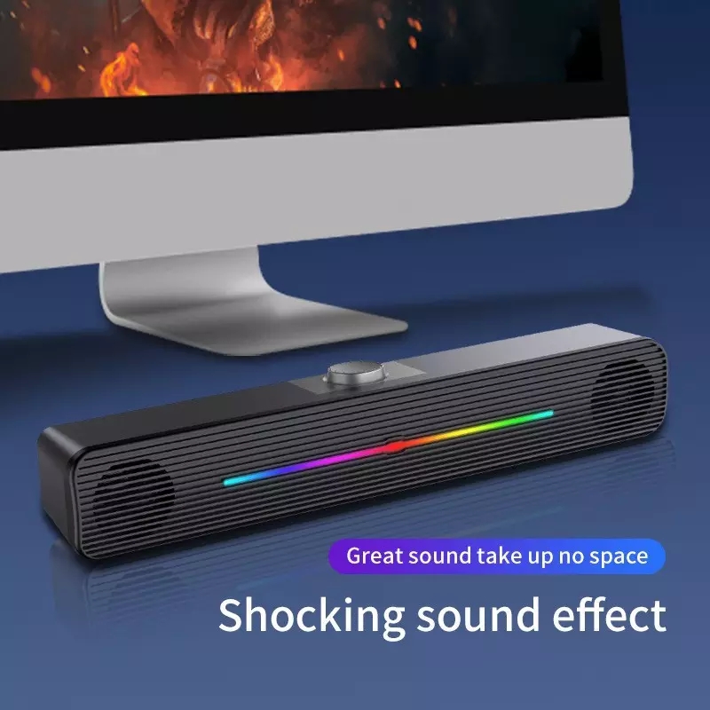 E-1407 Groothandel RGB Verlich - Rgb Computer Soundbar For Pc recensie en prijs