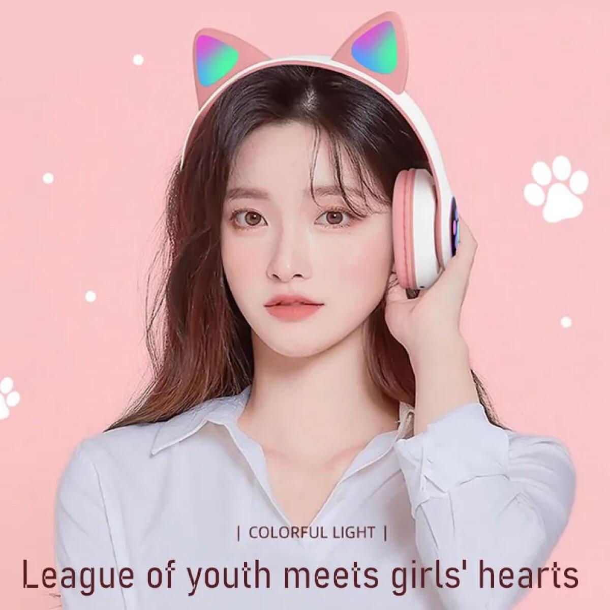 Schattige kattenoren hoofdtele - Cat Ear Bluetooth Headset Led recensie en prijs