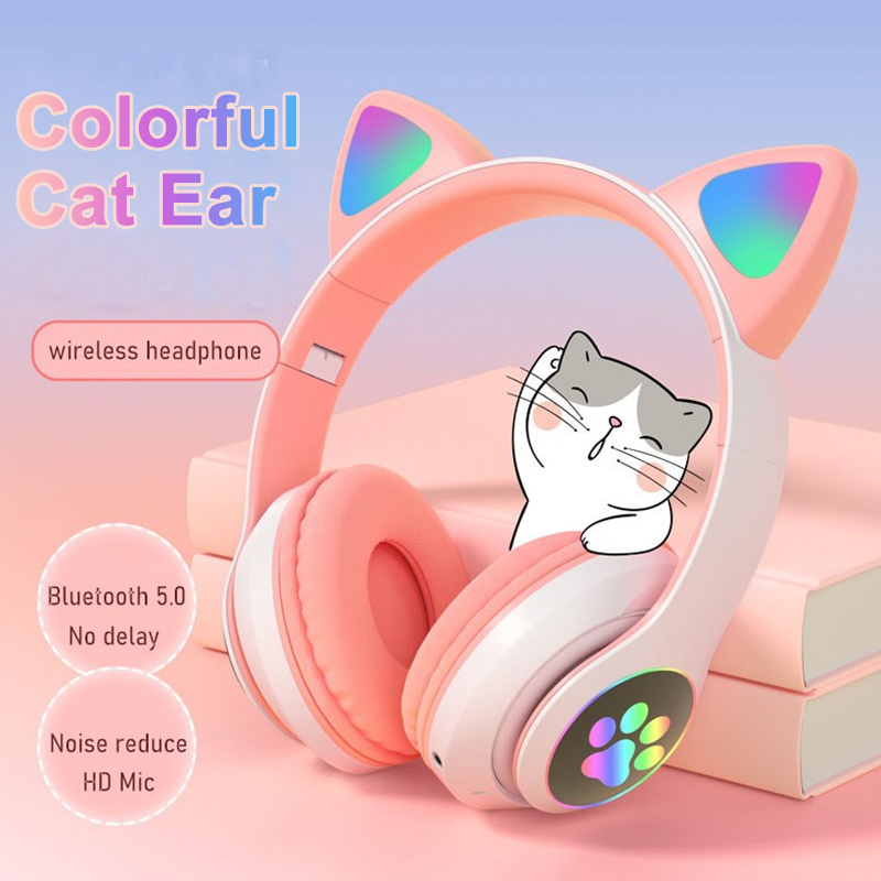 Schattige kattenoren hoofdtele - Cat Ear Bluetooth Headset Led recensie en prijs
