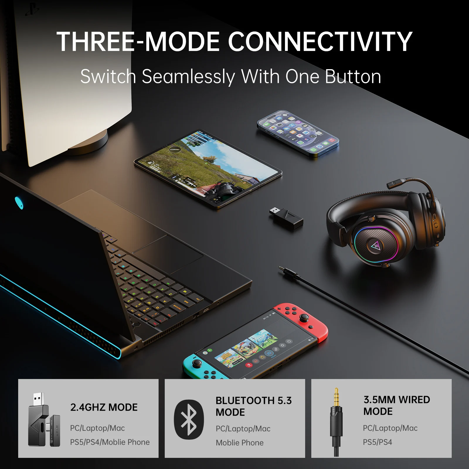 Oneodio EKSA MaKo BT Bluetooth - Anc Wireless Over Ear Headphones recensie en prijs