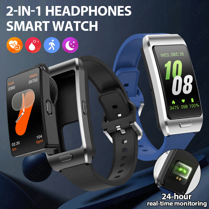 LIGE Nieuwe Smartwatch Oordopj - Tws Earbuds Bluetooth 5.3 recensie en prijs