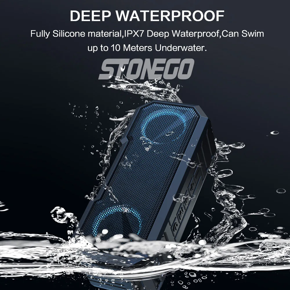 Draagbare Bluetooth-luidspreke - Portable Bluetooth Speaker Waterproof Ipx7 recensie en prijs