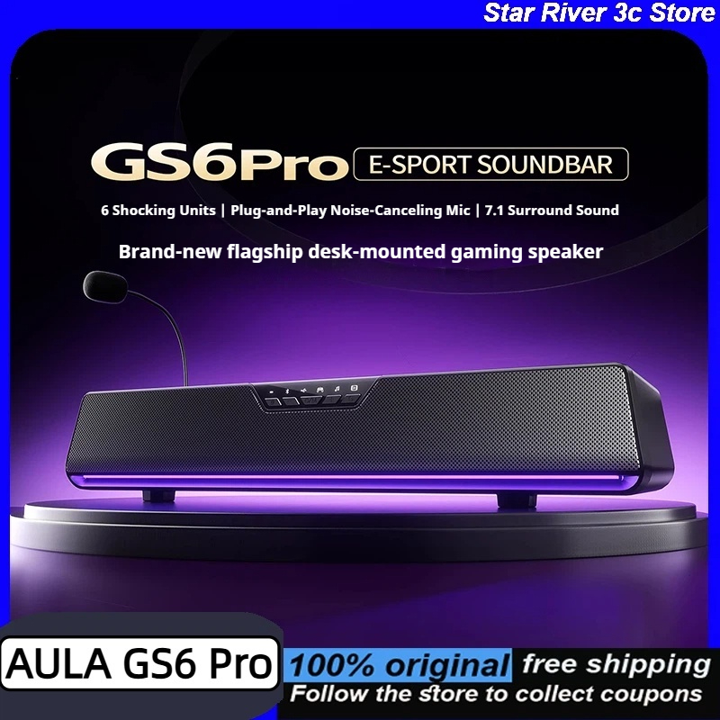 AULA GS6 Pro Draadloos gamen E - Rgb Computer Soundbar For Pc recensie en prijs