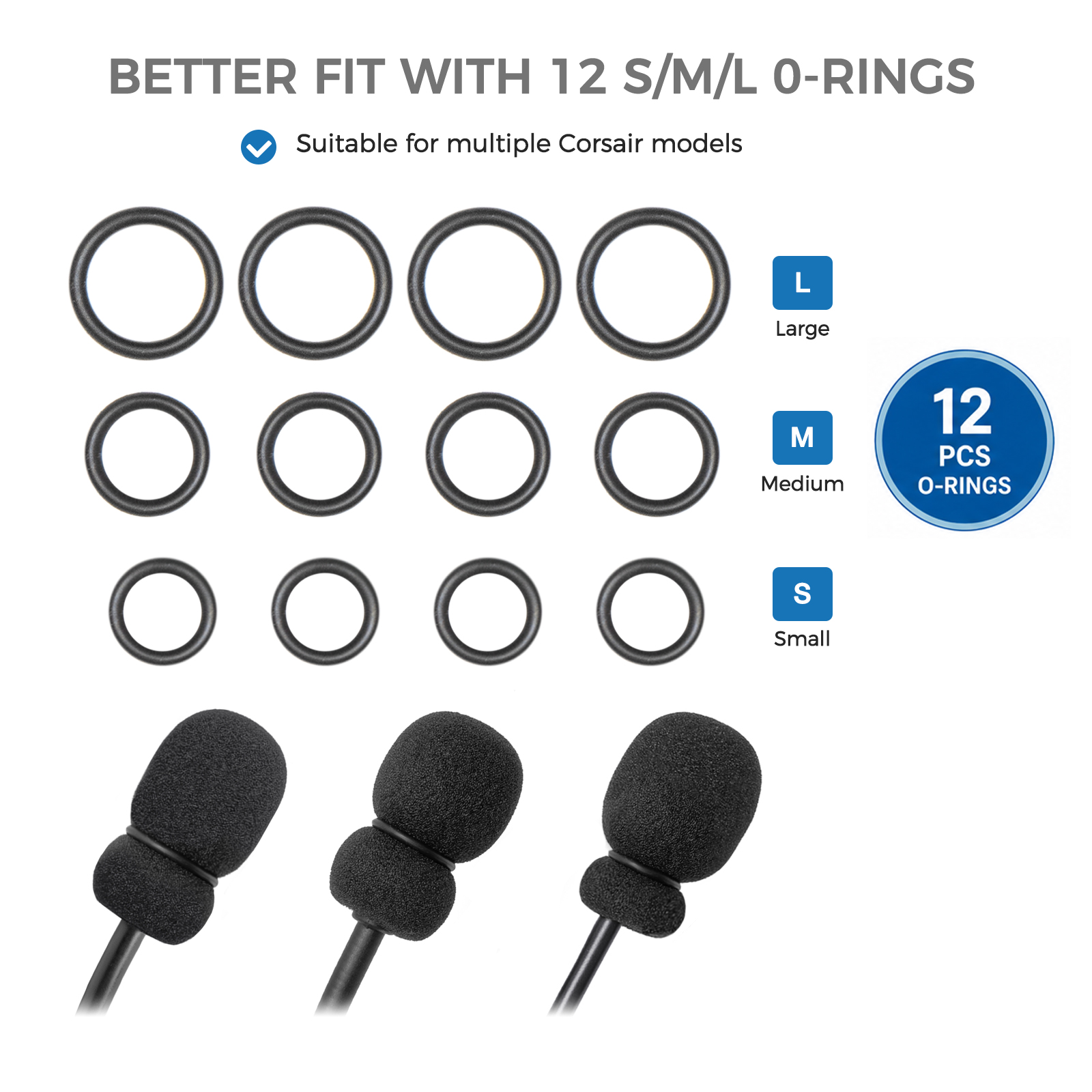 4 microfoonschuimhoezen + 12 O - Gaming Headset With Mic Rgb recensie en prijs