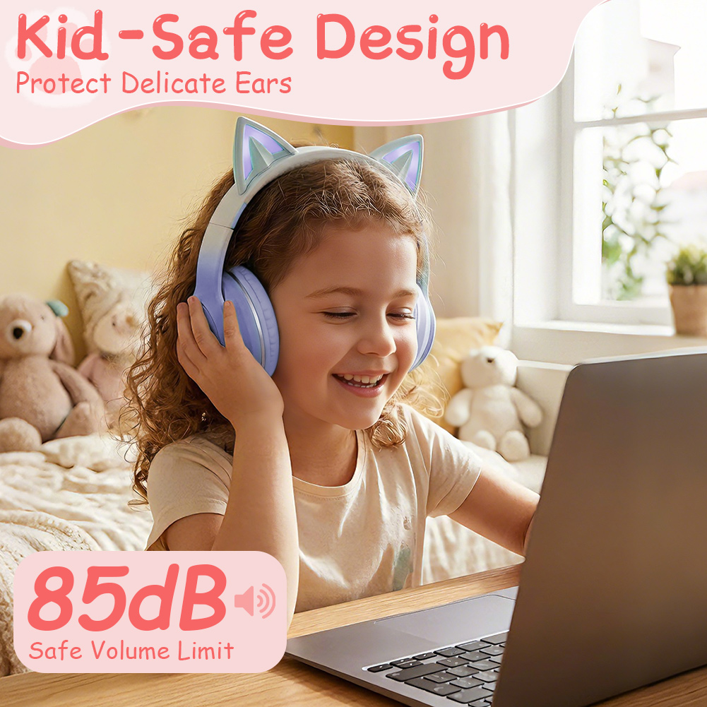 Mooie Kawaii Cat Ear draadloze - Cat Ear Bluetooth Headset Led recensie en prijs