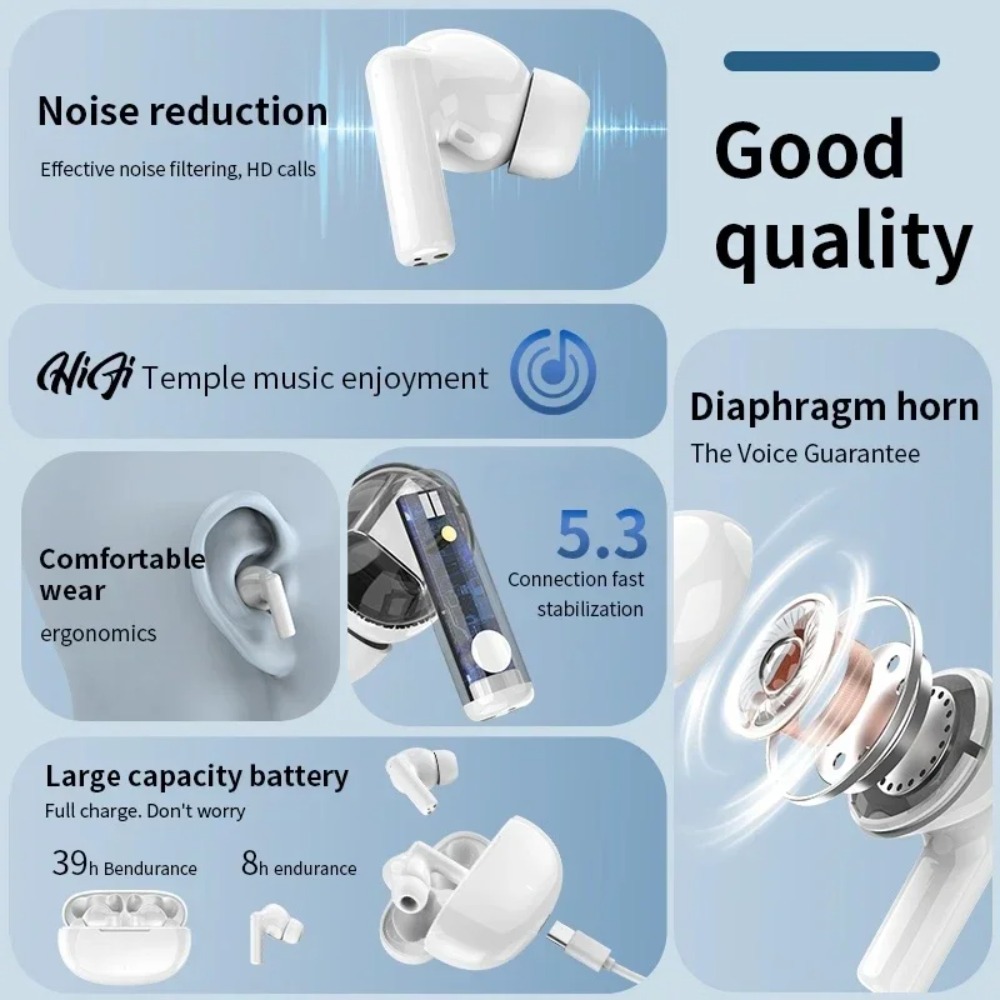 Nieuwe draadloze Bluetooth-hea - Tws Earbuds Bluetooth 5.3 recensie en prijs