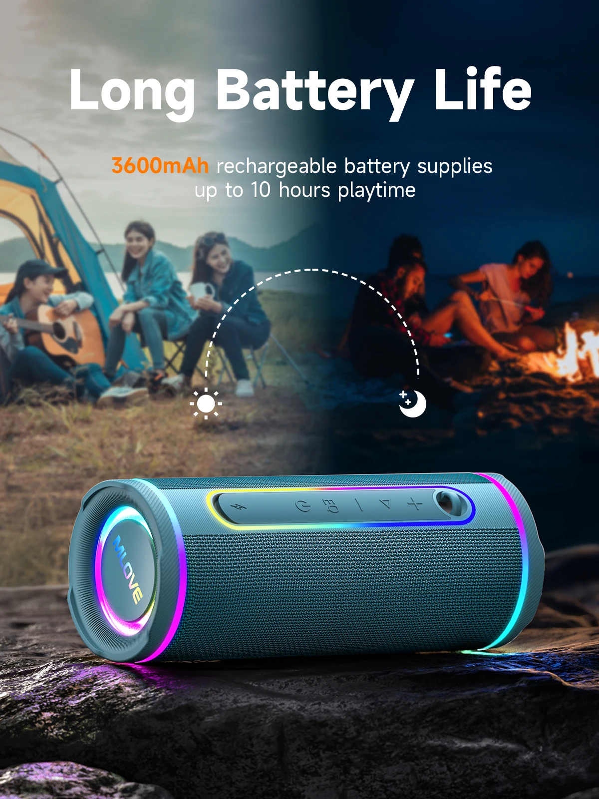 MLOVE draagbare Bluetooth-luid - Portable Bluetooth Speaker Waterproof Ipx7 recensie en prijs