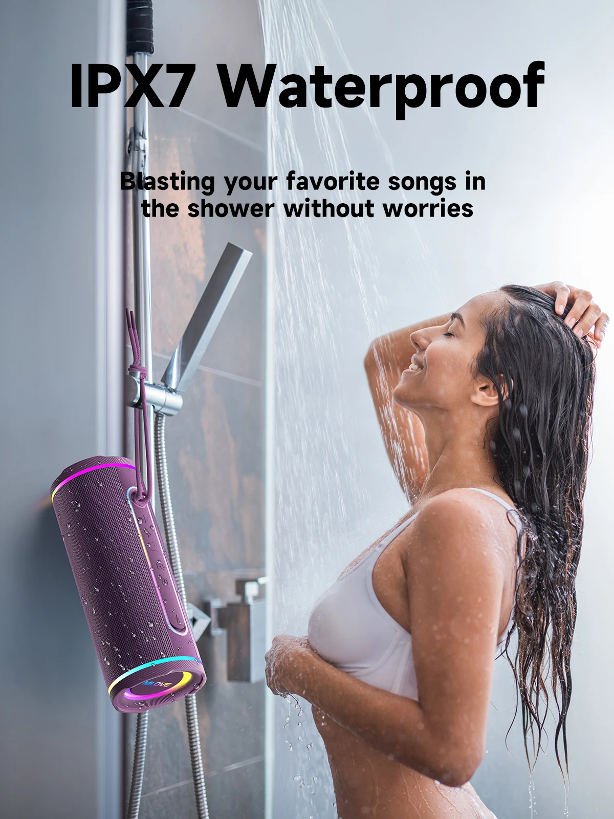 MLOVE draagbare Bluetooth-luid - Portable Bluetooth Speaker Waterproof Ipx7 recensie en prijs