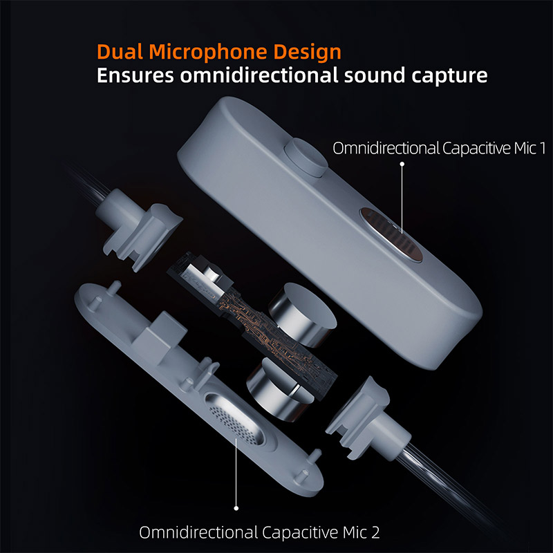 KZ M2 dubbele microfoon zilver - Type C Wired Earphones With Mic recensie en prijs