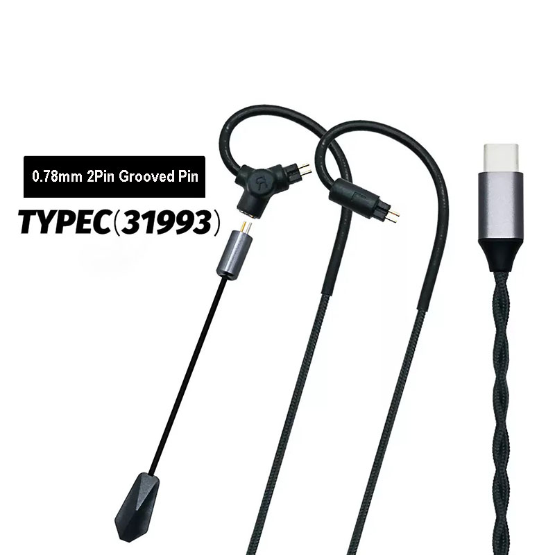 0.78 QDC MMCX Gaming Oordopjes - Type C Wired Earphones With Mic recensie en prijs